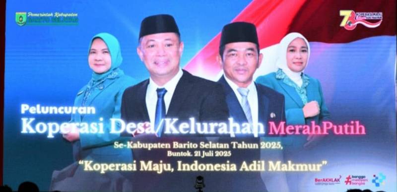 Pemkab Barsel Resmikan 86 Koperasi Desa Merah Putih, Jadikan KDMP sebagai Motor Penggerak Pembangunan Daerah