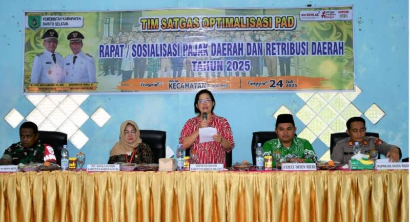 Bapenda Barito Selatan Gelar Sosialisasi Pajak dan Retribusi Daerah 2025, Dorong Kepatuhan dan Optimalisasi PAD