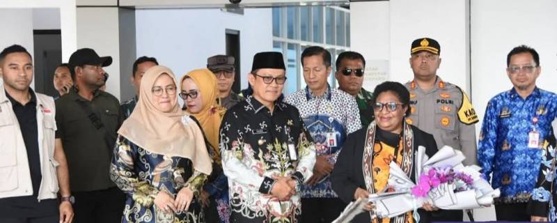 Pj Bupati Sambut Kedatangan Kunker Wakil Menteri Dalam Negeri RI di Barito Utara