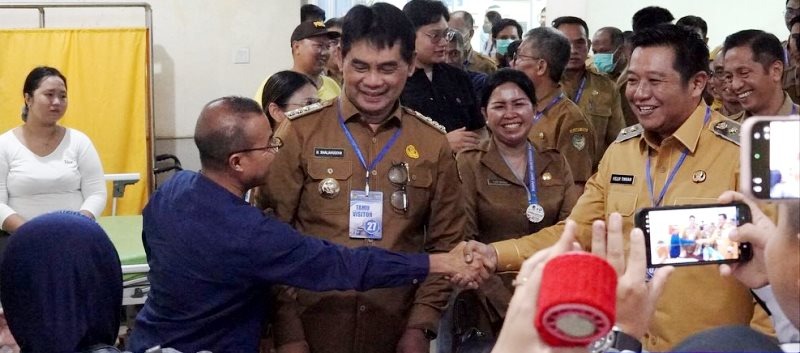 Hari Pertama Kerja Usai Dilantik sebagai Bupati, H Shalahuddin Tinjau RSUD Muara Teweh