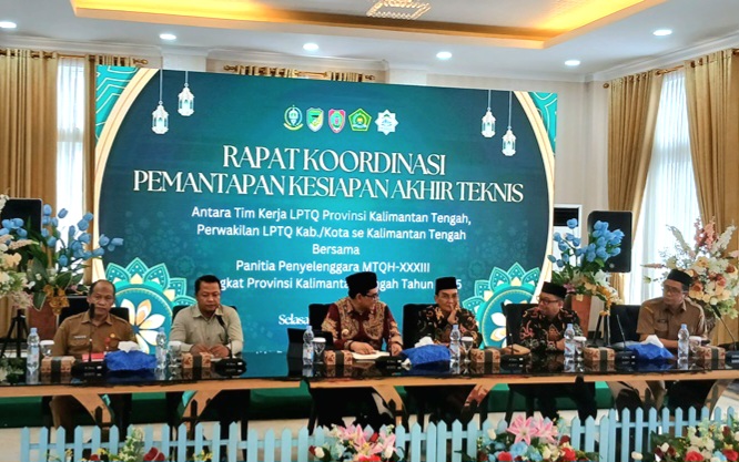 Rakor Pemantapan Kesiapan Akhir MTQH XXXIII Tingkat Provinsi Kalteng di Muara Teweh